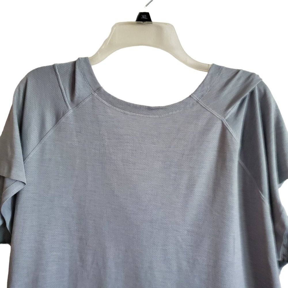 Athleta Hooded Short Sleeve Pull Over‎ Cover Up Blouse Medium - Picture 3 of 15